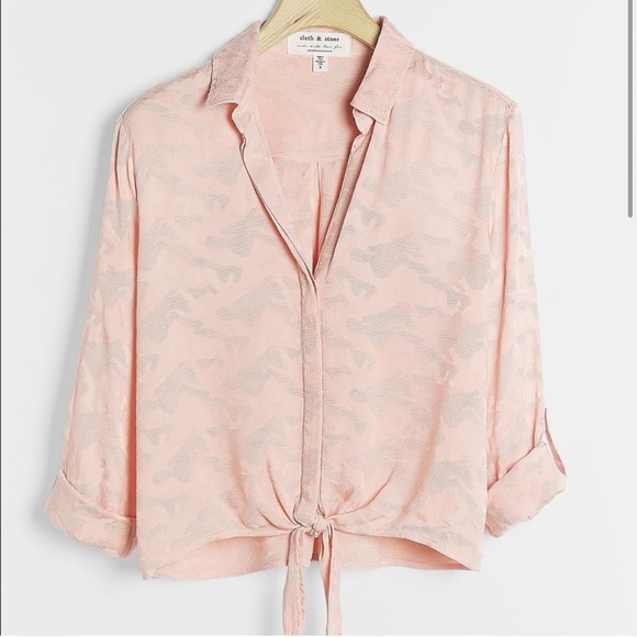 Anthropologie Tops - ANTHROPOLOGIE Cloth & Stone Joanie Top Beige NWT